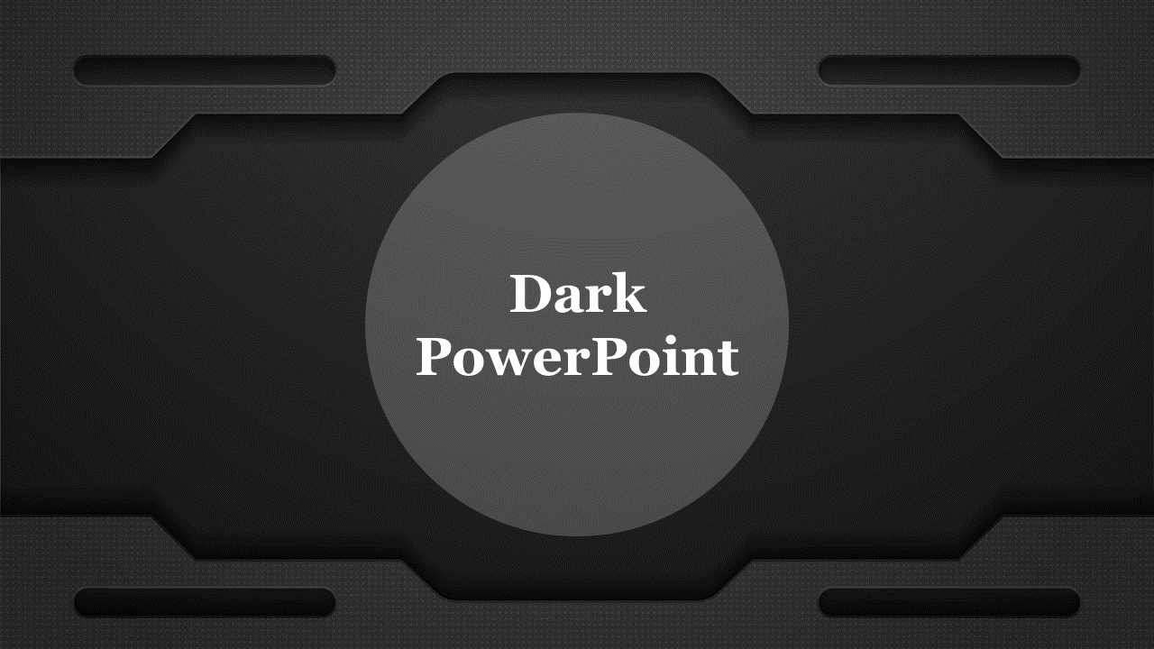 Fabulous Dark PowerPoint PPT Slides Presentation 1-Node